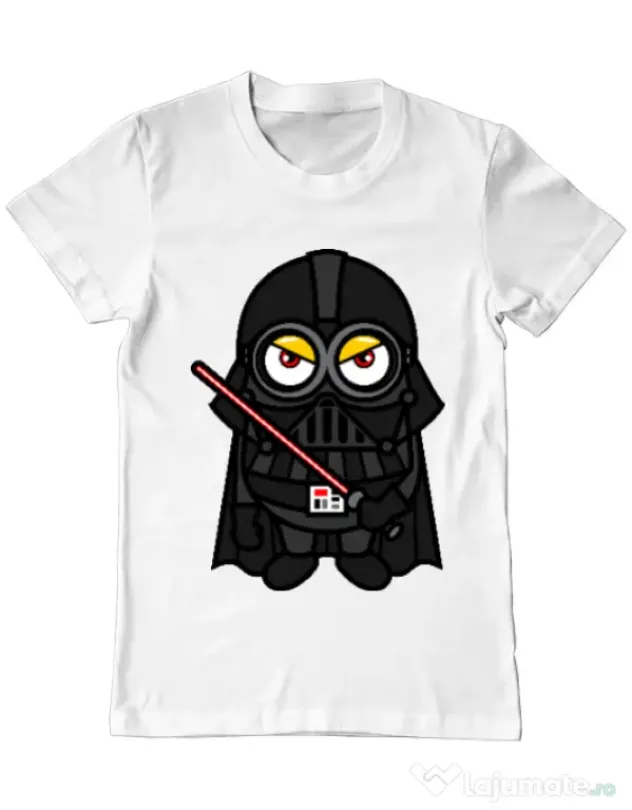 Tricou ADLER barbat Vader minion Alb