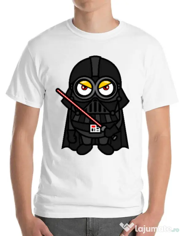 Tricou ADLER barbat Vader minion Alb