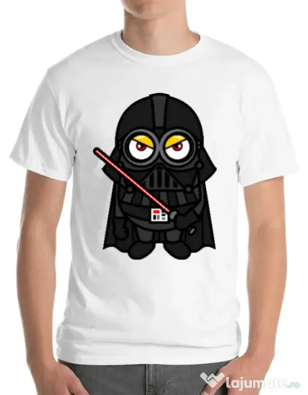 Tricou ADLER barbat Vader minion Alb