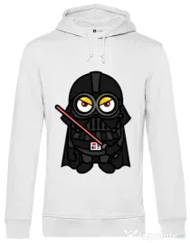 Hoodie barbat cu gluga Vader minion Alb
