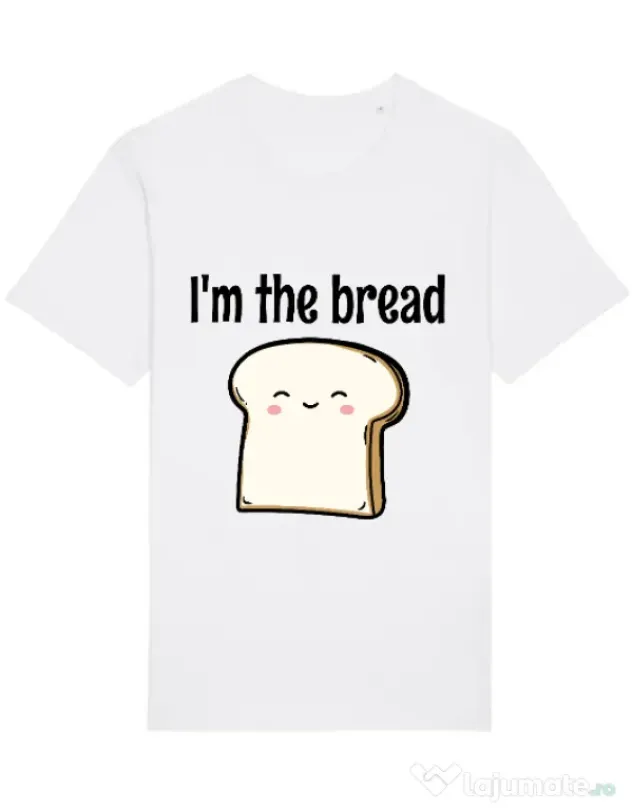 Tricou STANLEY STELLA barbat I am the bread Alb