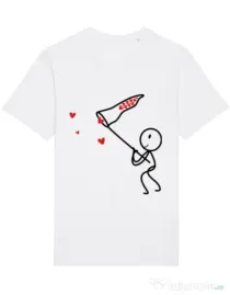 Tricou STANLEY STELLA barbat Catching love 1 Alb