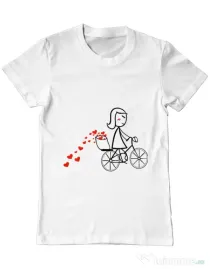 Tricou ADLER barbat Dovezi de dragoste 1 Alb
