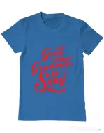 Tricou ADLER barbat Good grammar Albastru azuriu