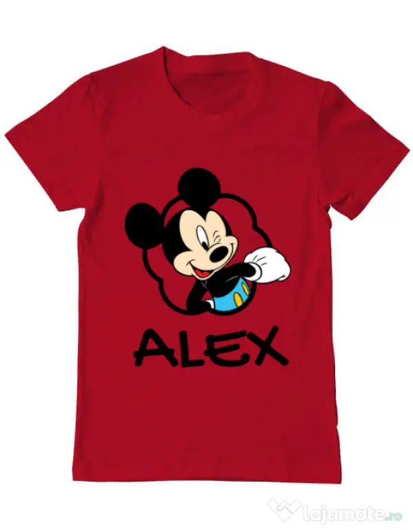 Tricou ADLER barbat Mouse son Rosu