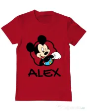 Tricou ADLER barbat Mouse son Rosu