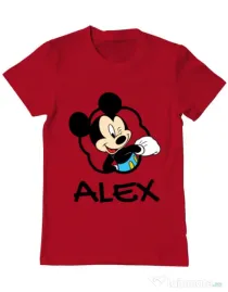 Tricou ADLER barbat Mouse son Rosu