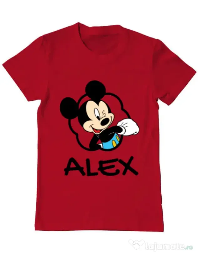 Tricou ADLER barbat Mouse son Rosu