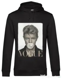 Hoodie barbat cu gluga Bowie Negru