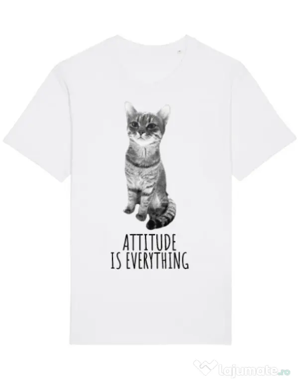 Tricou STANLEY STELLA barbat Attitude is everything Alb