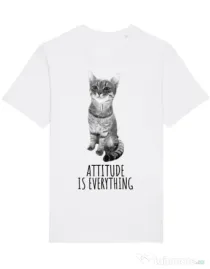 Tricou STANLEY STELLA barbat Attitude is everything Alb
