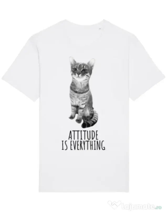Tricou STANLEY STELLA barbat Attitude is everything Alb