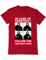 Tricou ADLER barbat In case of emergency Rosu