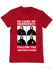 Tricou ADLER barbat In case of emergency Rosu
