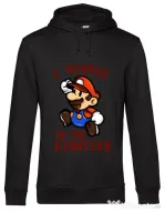Hoodie barbat cu gluga I scored in the eighties Negru