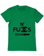 Tricou ADLER barbat No fucks given Verde mediu