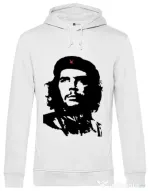 Hoodie barbat cu gluga Che Guevara Alb