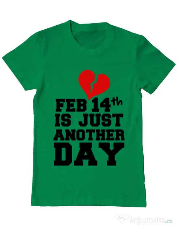 Tricou ADLER barbat 14 Februarie Verde mediu