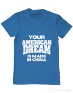 Tricou ADLER barbat American dream Albastru azuriu