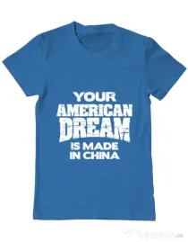 Tricou ADLER barbat American dream Albastru azuriu
