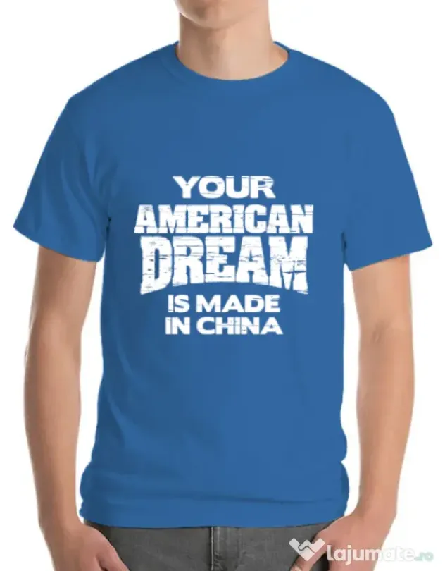 Tricou ADLER barbat American dream Albastru azuriu