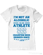 Tricou ADLER barbat Beer champion Alb