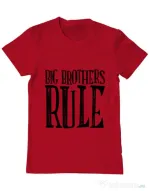 Tricou ADLER barbat Big brothers rule Rosu