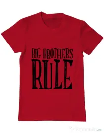Tricou ADLER barbat Big brothers rule Rosu