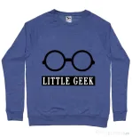 Bluza ADLER barbat Little geek Albastru melanj