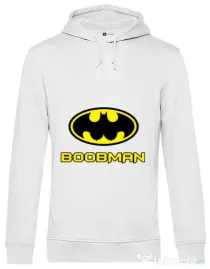 Hoodie barbat cu gluga Boobman Alb