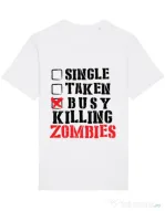 Tricou STANLEY STELLA barbat Busy killing zombies Alb