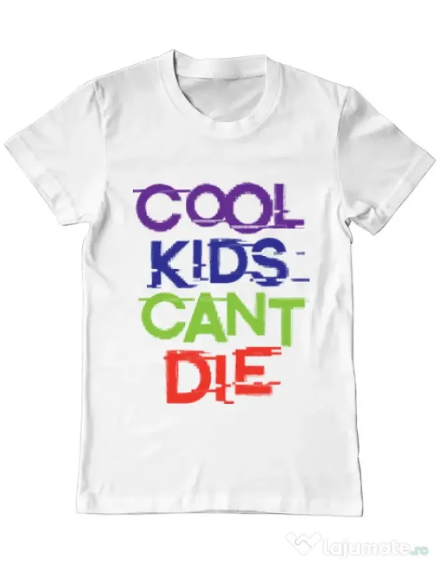 Tricou ADLER barbat Cool kids Alb