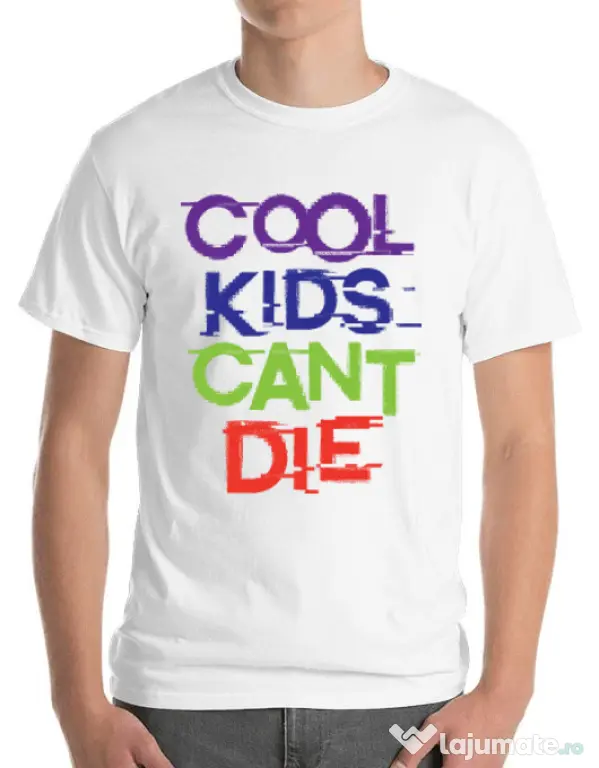Tricou ADLER barbat Cool kids Alb