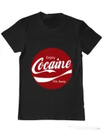 Tricou ADLER barbat Enjoy cocaine Negru