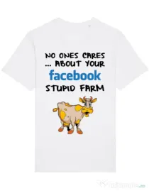 Tricou STANLEY STELLA barbat Stupid farm Alb