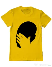 Tricou ADLER barbat Facepalm Galben