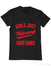 Tricou ADLER barbat Girls wanna have funds Negru