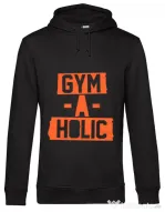 Hoodie barbat cu gluga Gymaholic Negru