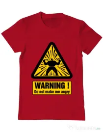 Tricou ADLER barbat I become angry Rosu