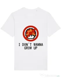 Tricou STANLEY STELLA barbat I dont wanna grow up Alb