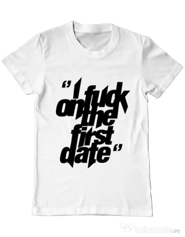 Tricou ADLER barbat I fuck on the first date Alb
