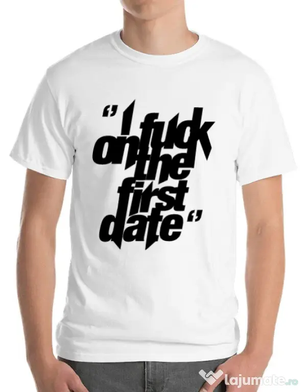 Tricou ADLER barbat I fuck on the first date Alb