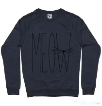 Bluza ADLER barbat I am a cat Denim inchis