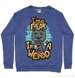 Bluza ADLER barbat I am a freak Albastru melanj
