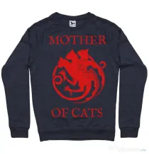 Bluza ADLER barbat Mother of cats Denim inchis