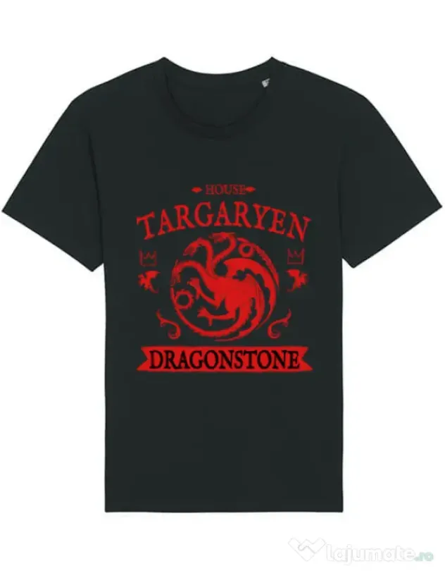 Tricou STANLEY STELLA barbat House Targaryen Negru