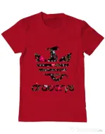 Tricou ADLER barbat Flower dracarys Rosu