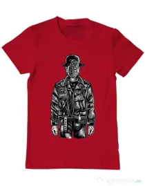 Tricou ADLER barbat The son of grenade Rosu