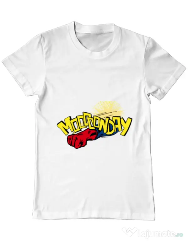 Tricou ADLER barbat Mooonday Alb
