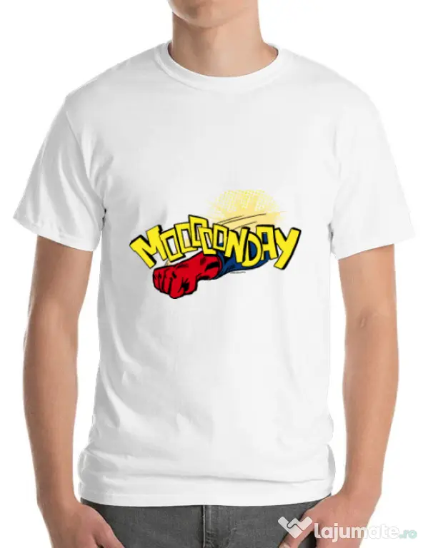 Tricou ADLER barbat Mooonday Alb